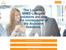 Tablet Screenshot of lucernex.com